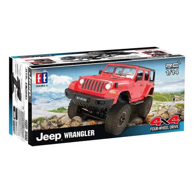 Masina RC DOUBLE EAGLE Jeep Crawler Pro RED_E340-003, 1:14, 800mAh, Raza de actiune >25 m, 6 km/h, Rosu - Imagine 5
