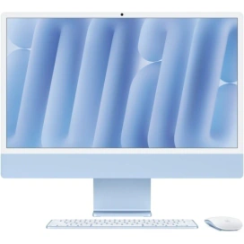 Apple All-In-One Apple iMac 4.5K Retina (2024) AIO Z1E5000RQ, Apple M4 Octa Core, 24inch, RAM 16GB, SSD 512GB, Apple M4 8 core, macOS Sequoia, INT KB, Blue - IT-Fashion.ro