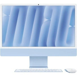 Apple All-In-One Apple iMac 4.5K Retina (2024) AIO Z1EQ001YX, Apple M4 Deca Core, 24 inch, RAM 32GB, SSD 512GB, Apple M4 10 core, macOS Sequoia, INT KB, Blue - IT-Fashion.ro