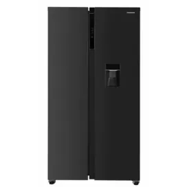 HEINNER Combina frigorifica side by side HEINNER HSBS-HM592NFDXWDE++, 592l, Dozator de apa, Display cu control touch, Inverter, No-frost, Clasa E, Inox Antracit - IT-Fashion.ro