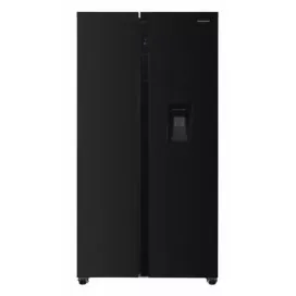 HEINNER Side by side HEINNER HSBS-H439NFBKWDE++, 436 litri, No Frost, Clasa E, Dozator de apa, Negru - IT-Fashion.ro