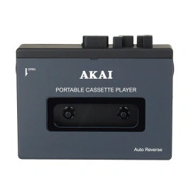 AKAI Casetofon portabil AKAI POCKET TAPE, Bluetooth 5.4, 1200 mAh, 1W + Casti cu fir Jack 3.5mm - IT-Fashion.ro