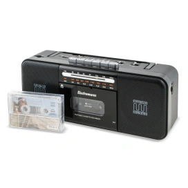 ELECTROMURES Radio Casetofon Electromures EM 1010, Bluetooth, USB, TF, Microfon, Negru - IT-Fashion.ro