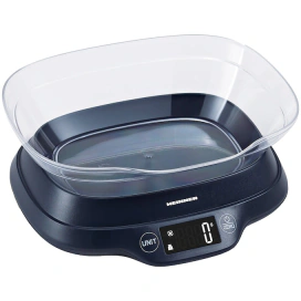 HEINNER Cântar de bucătărie cu bol HEINNER HKSB-TC5P, 5 kg, touch control, display LCD, Black - IT-Fashion.ro