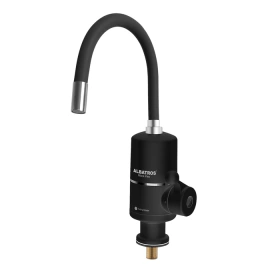 ALBATROS Robinet electric ALBATROS BLACK FLEX 3000W, 220-240V, IPX4, rotație 360°, protecție ELCB, Negru - IT-Fashion.ro