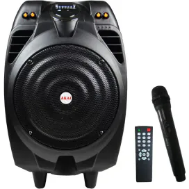 AKAI Boxă portabilă Akai SS023A-X10, 50W, Bluetooth, USB, SD, AUX, microfon wireless, negru - IT-Fashion.ro