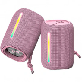 FOREVER Boxa Portabila Bluetooth Forever BS-10, 10W, TWS, RGB, Waterproof, Roz - IT-Fashion.ro