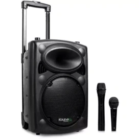 IBIZA SOUND Boxă portabilă IBIZA SOUND PORT10VHF-BT, Bluetooth, USB, 250W, Negru - IT-Fashion.ro