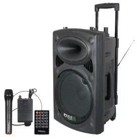 IBIZA SOUND Boxa portabilă IBIZA SOUND PORT15UHF-BT 800W cu Bluetooth, SD și USB - IT-Fashion.ro