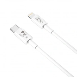XO Cablu de date si incarcare XO NB-Q189B, USB-C - Lightning, 20W, 2m, Alb - IT-Fashion.ro