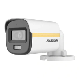 HIKVISION Camera de supraveghere HIKVISION Mini Bullet 2MP, DS-2CE10DF3T-LFS(2.8MM), ColorVu, Smart Hybrid Light, , 130dB True WDR, iluminare 20m, IP67, White/Black - IT-Fashion.ro