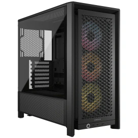 CORSAIR Carcasă CORSAIR 4000D RS ARGB, Mid Tower, E-ATX, RGB, Tempered Glass, Black - IT-Fashion.ro