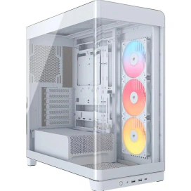 CORSAIR Carcasa CORSAIR 4500X RGB, Mid-Tower, ATX/Micro-ATX/Mini-ITX, Tempered Glass, 3x RS120 ARGB Fans, White - IT-Fashion.ro