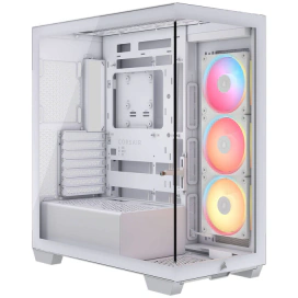 CORSAIR Carcasă CORSAIR iCUE Link 3500X RGB, Mid-Tower, E-ATX, RGB, Tempered Glass, White - IT-Fashion.ro