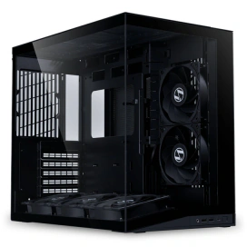 Lian LI Carcasa LIAN LI Dynamic Mini V2 Flow O11DMIV2FX, ATX, Tempered Glass, Black - IT-Fashion.ro