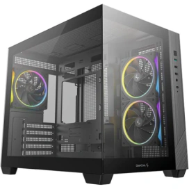 DEEPCOOL Carcasa PC DEEPCOOL CG330 3F, ARGB, Black - IT-Fashion.ro