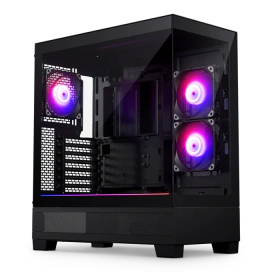 Phanteks Carcasă Phanteks XT Pro Vertical DRGB, Mid-Tower, E-ATX/ATX/Micro-ATX/Mini-ITX, Tempered Glass, ARGB Fans, Black - IT-Fashion.ro
