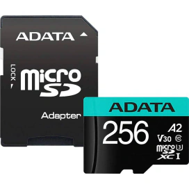 ADATA Card de memorie ADATA microSDXC Premier Pro, 256GB, Clasa 10 + Adaptor SD - IT-Fashion.ro