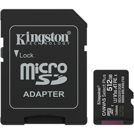 KINGSTON Card de memorie KINGSTON microSDXC Canvas Select Plus SDCS3/512GB, 512GB, Clasa 10 + Adaptor SD - IT-Fashion.ro