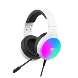 HAVIT Căști gaming HAVIT H2043U-WH cu microfon, RGB, difuzoare 50mm, White - IT-Fashion.ro