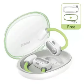 Baseus Căști wireless BASEUS Eli Sport 1 Bluetooth 5.3 White/Green - IT-Fashion.ro