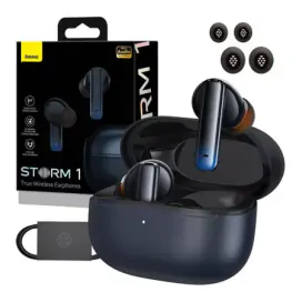 Baseus Căști wireless BASEUS Storm 1 Bluetooth 5.2 cu ANC, Negru - IT-Fashion.ro