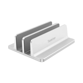 SPACER Stand vertical laptop SPACER SPS-VERTICAL, Silver - IT-Fashion.ro