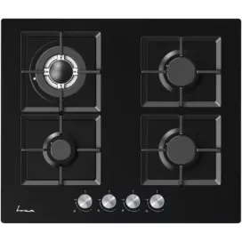 FRAM Plita incorporabila FRAM FBH-M4IWF-GBK, 4 zone de gatit, Gaz, Negru - IT-Fashion.ro