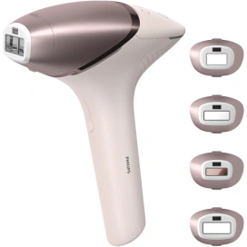 PHILIPS Epilator PHILIPS IPL Lumea Seria 9900 BRI977/00, 5 viteze, Uscat, 450.000 de impulsuri, Roz - IT-Fashion.ro