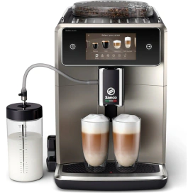 SAECO Espressor complet automat SAECO Xelsis Deluxe SM8782/30, 15 bari, 22 specialitati de cafea, 8 profile de utilizator, Black - IT-Fashion.ro