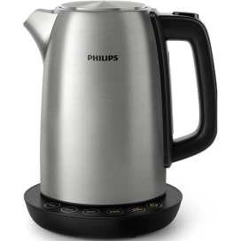 PHILIPS Fierbator electric PHILIPS Avance Collection HD9359/90, 22000W, 1.7l, Argintiu/Negru - IT-Fashion.ro