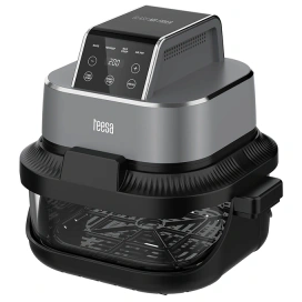 TEESA Friteuza cu aer cald TEESA TSA8090, Capacitate recipiente sticlă: 1.5 l / 4 l, 1500 W, 4 programe, Negru - IT-Fashion.ro