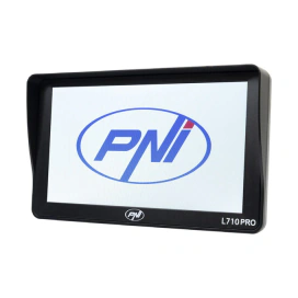 PNI Sistem de navigatie GPS PNI L710 PRO cu parasolar, 7 inch, 800 MHz, 256MB DDR, 16GB memorie interna, FM transmitter, Black - IT-Fashion.ro
