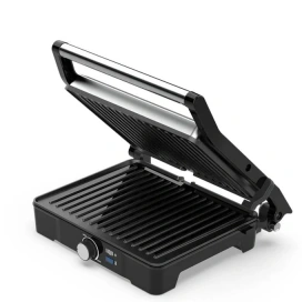 AENO Gratar, AENO, EG2, 2000W, Control temperatura, Deschidere 180°, Negru/Argintiu - IT-Fashion.ro