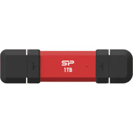 SILICON POWER SSD portabil SILICON POWER DS72 SP001TBUC3S72VPR, 1 TB, USB-C/A, Red - IT-Fashion.ro