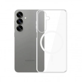 OEM Husa spate OEM MagSafe pentru Samsung Galaxy S25 FE, Transparent - IT-Fashion.ro