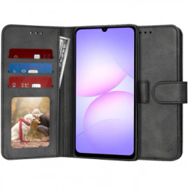 OEM Husa wallet OEM Samsung Galaxy A07, Negru - IT-Fashion.ro