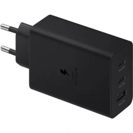 SAMSUNG Incarcator retea SAMSUNG EP-T6530NBEGEU, 65W, 1 x USB-A, 2 x USB-C, Fast Charge, Black - IT-Fashion.ro