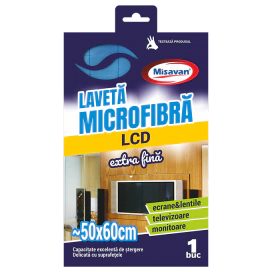 Misavan Laveta Microfibra MISAVAN 6422768015715, 50x60cm, Blue - IT-Fashion.ro