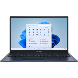 ASUS Laptop ASUS Vivobook 15 R1504VA-BQ477, Intel Core i3-1315U, 15.6 inch Touch, RAM 8GB, SSD 512GB, Intel UHD Graphics, Fara sistem de operare, Quiet Blue - IT-Fashion.ro