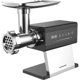 HEINNER Masina de tocat HEINNER Prestigechop HMG-DTSS2500, 2.5 kg, 600-2500 W, 2 site de taiere, Control touch, Negru/Inox - IT-Fashion.ro