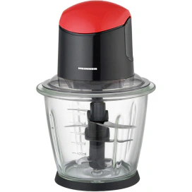 HEINNER Tocator de legume HEINNER HMC-K500BKR, 500W, Bol sticla de 1.5L, 3 cuțite inox, Negru/Rosu - IT-Fashion.ro