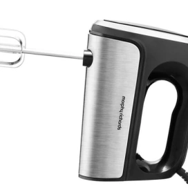 MORPHY RICHARDS Mixer de mana MORPHY RICHARDS MMI2001, 6 viteze + Functie Turbo, 800 W, Argintiu/Negru - IT-Fashion.ro