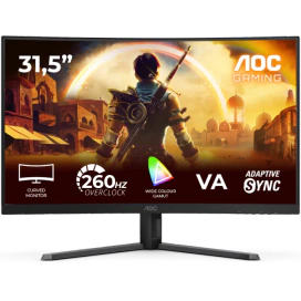 AOC Monitor Gaming Curbat LED AOC C32G42ZE, 31.5" Full HD, 260 Hz, 0.3 ms, Black - IT-Fashion.ro