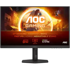 AOC Monitor Gaming LED AOC AGON Q27G4XF, 27" QHD, IPS, 180 Hz, 0.5ms, Black - IT-Fashion.ro