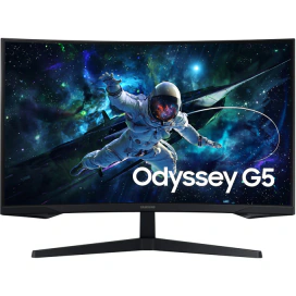 SAMSUNG Monitor Gaming LED Curbat SAMSUNG Odyssey G55C LS27CG552EUXEN, 27" QHD VA, 165 Hz, 1 ms, Black - IT-Fashion.ro