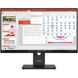 Lenovo Monitor LED LENOVO ThinkVision T27-40 64A5MAT6EU, 27" Full HD, 120 Hz, 4 ms, Eclipse Black - IT-Fashion.ro