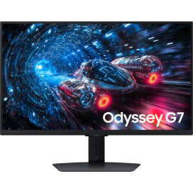 SAMSUNG Monitor LED SAMSUNG Gaming Odyssey G7 LS27FG702EUXEN, 27 inch FHD/UHD, 1 ms, Dual mode 180 Hz/360 Hz, HDR, FreeSync Premium & G-Sync, Black - IT-Fashion.ro