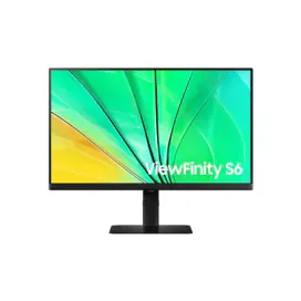SAMSUNG Monitor LED SAMSUNG ViewFinity S6 LS24D600EAUXEN, 23.8" QHD, IPS, 100 Hz, 5ms, Black - IT-Fashion.ro