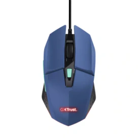 INTER-TECH Mouse gaming cu fir TRUST GXT109B Felox 6400 DPI optic USB albastru - IT-Fashion.ro
